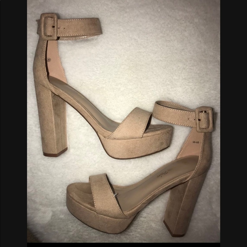 NUDE heels